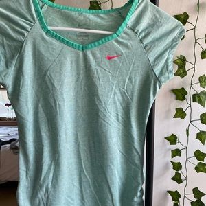 Teal Nike short sleeve shirts